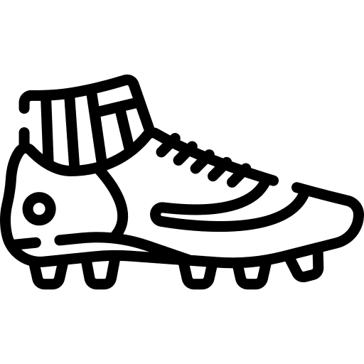 futsal illustrator graphic design of one leg shoes