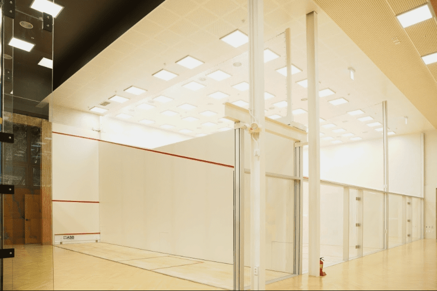 stadium of squash of glass