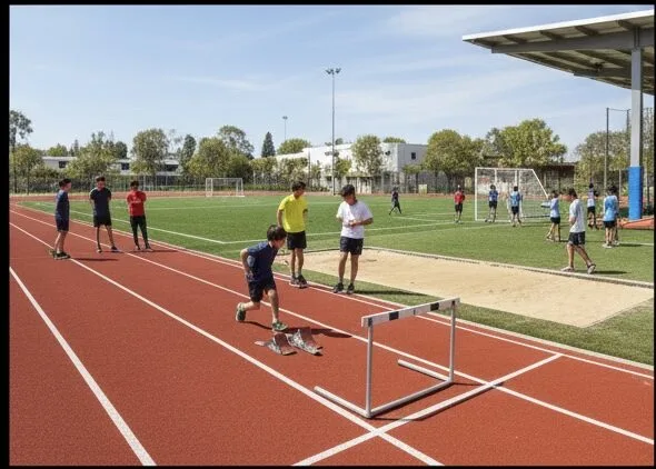 School running track